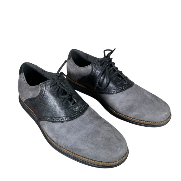 COLE HAAN Nubuck & Leather Grand Oxford Shoes